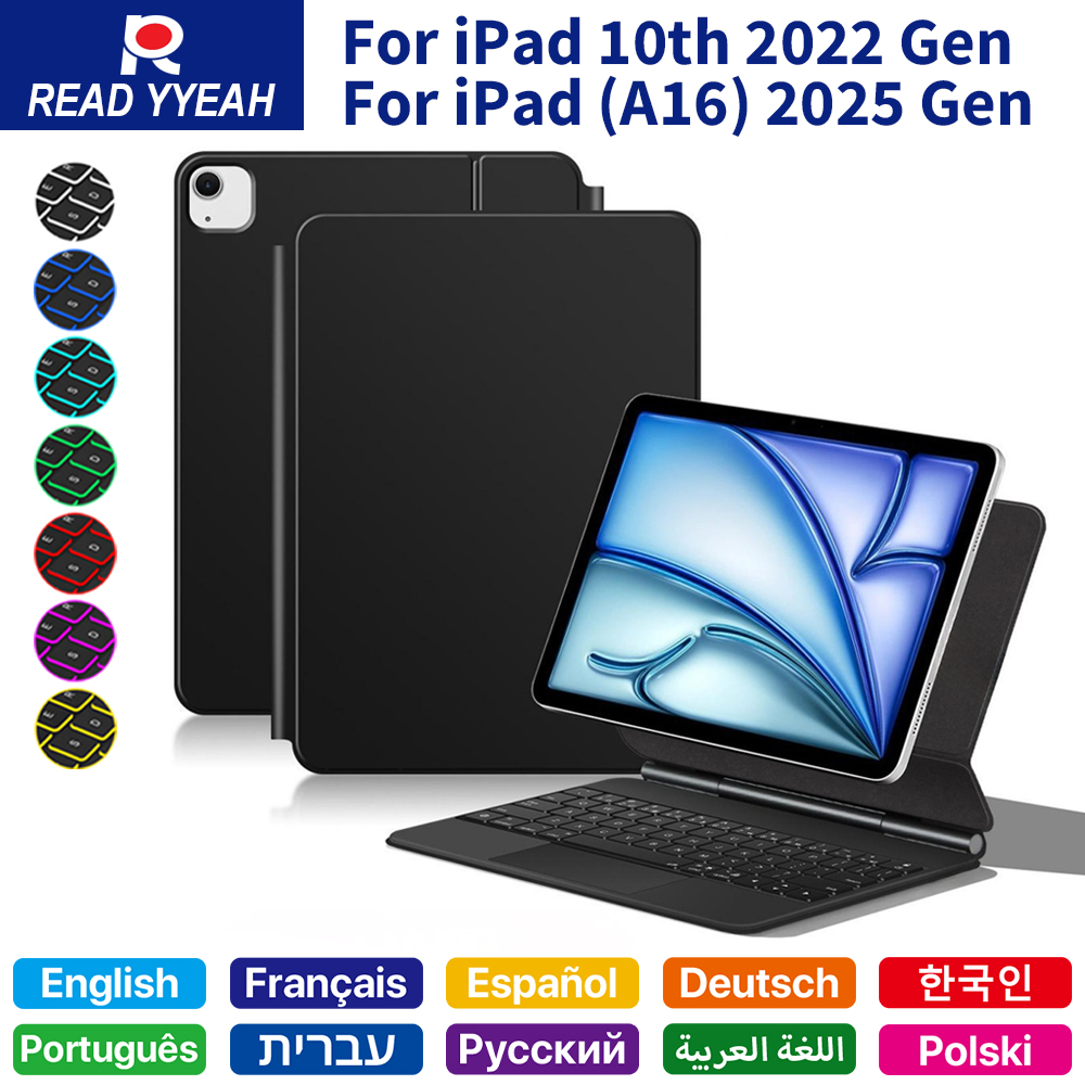 Magnetic Case Smart - Teclado Mágico 2026 con Bluetooth para