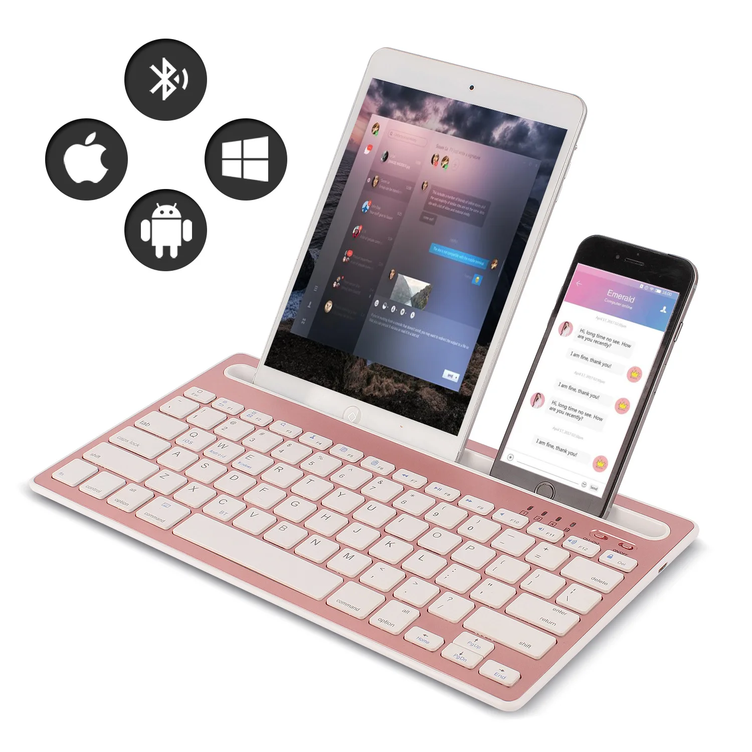 Boox Tablet Accessories - Teclado Bluetooth Compatible con Sistemas Android/iOS/Windows,