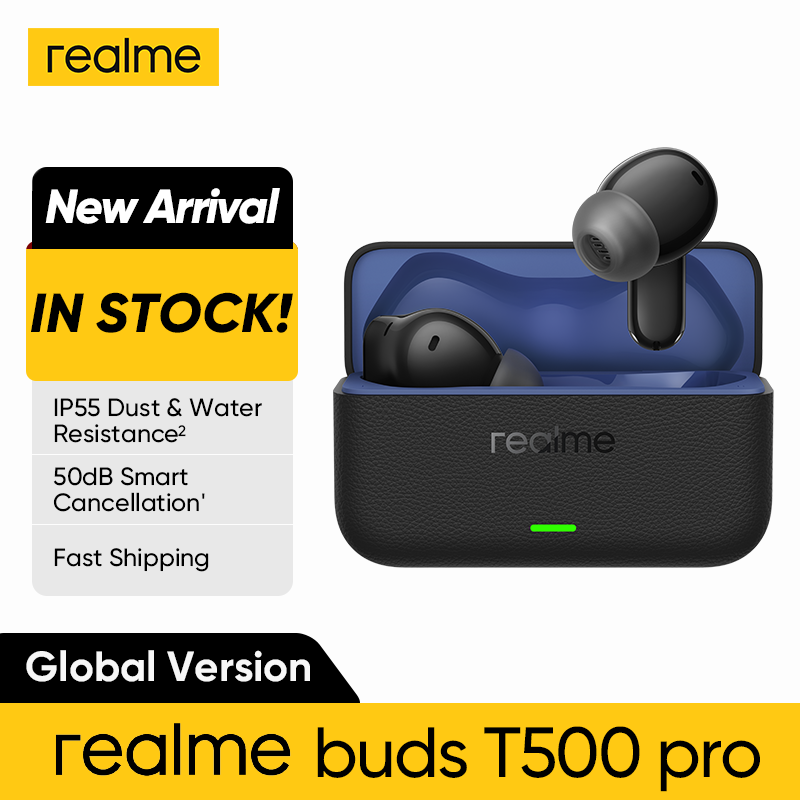 Realme Tablet Accessories - Versión Global realme buds T500 pro,