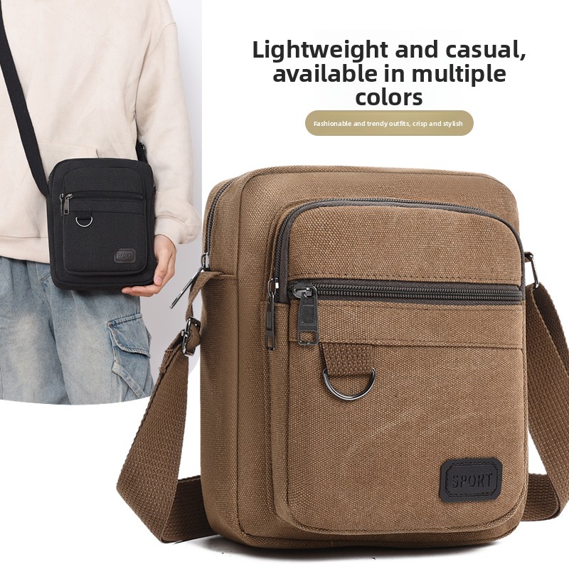 Tablet Shoulder Bag - Mochila multiusos para hombre, bolso de