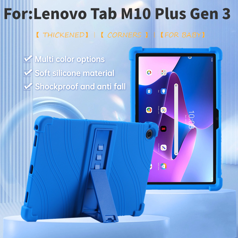 Lenovo Tablet With Accessories - Funda de silicona con soporte para