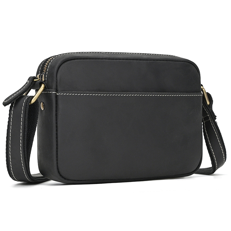 Tablet Shoulder Bag - Crazy Horse-Bolso cruzado de cuero para