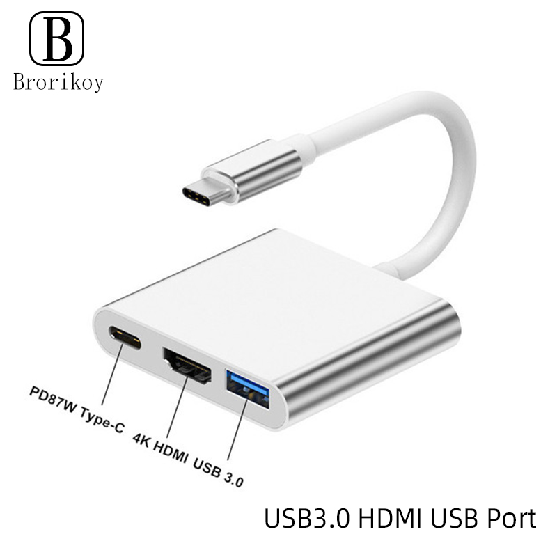 Hub USB tipo C 3 en 1 a HDMI 4 - Tablet Accessories For Samsung reseña y precio