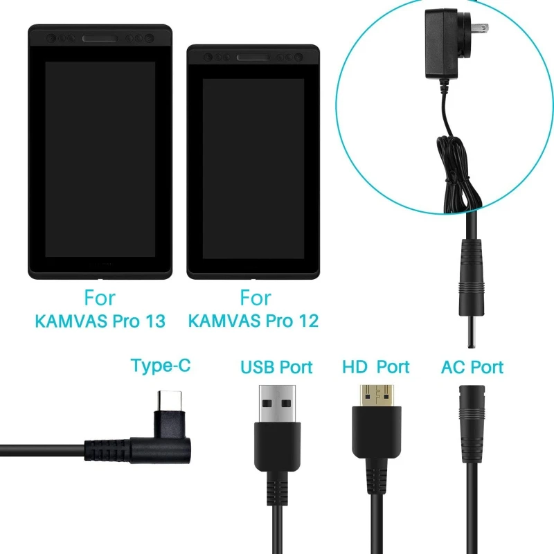 Cable 3 en 1 CB01 SOLO compati - Huion Tablet Accessories reseña y precio