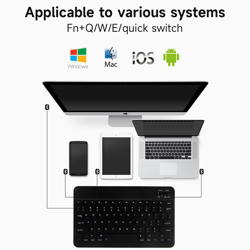 Teclado Bluetooth inalámbrico  - Tablet Accessories For Samsung reseña y precio
