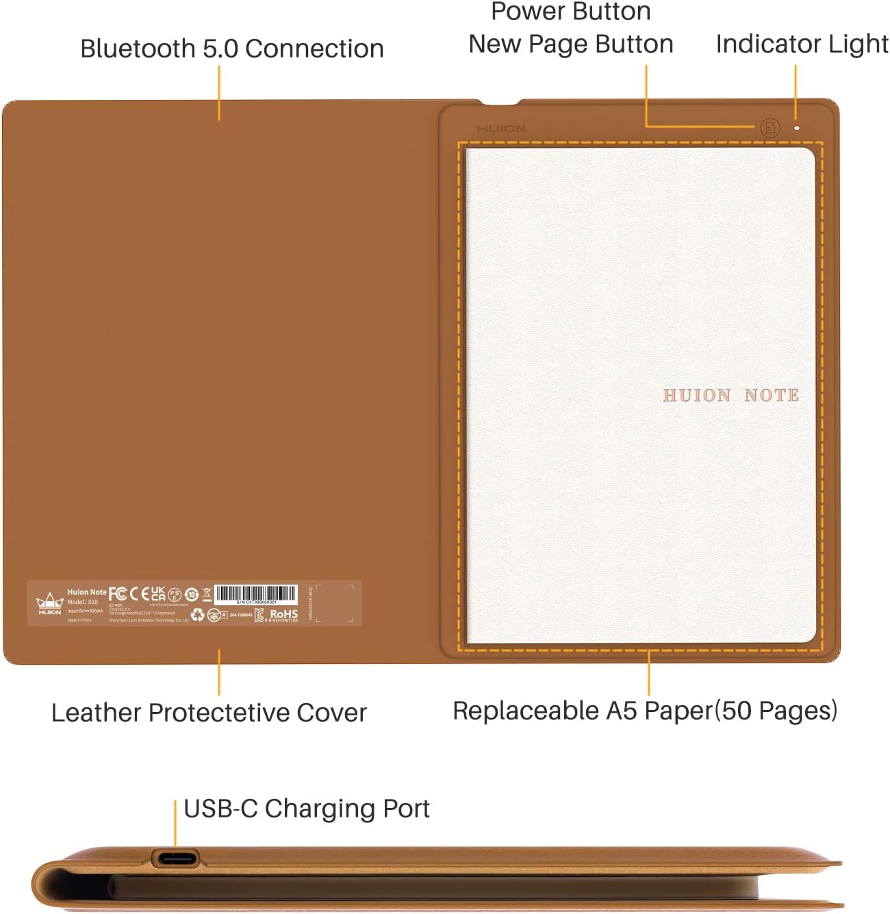 Huion note 2 en 1 cuaderno de  - Huion Tablet Accessories reseña y precio