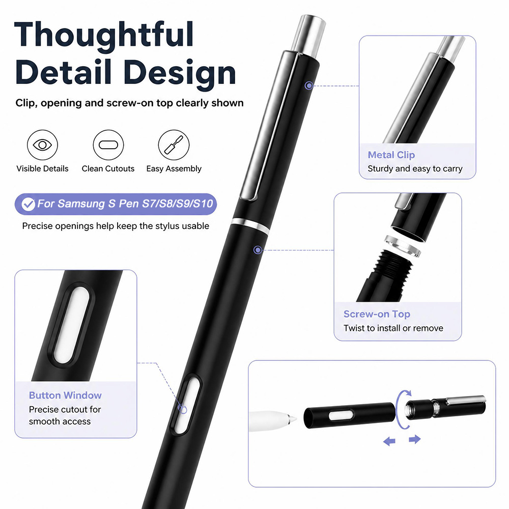 Nuevo Estuche para Lápiz S Pen - Samsung Tablet S9 Accessories reseña y precio