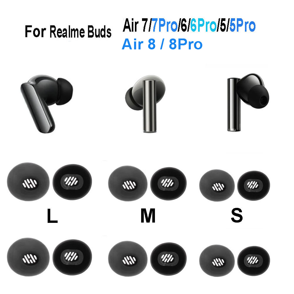 4 pares de almohadillas de sil - Realme Tablet Accessories reseña y precio