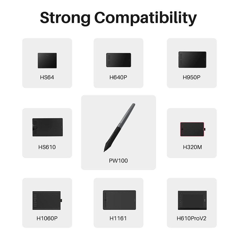 HUION PW100 lápiz óptico Digit - Huion Tablet Accessories reseña y precio
