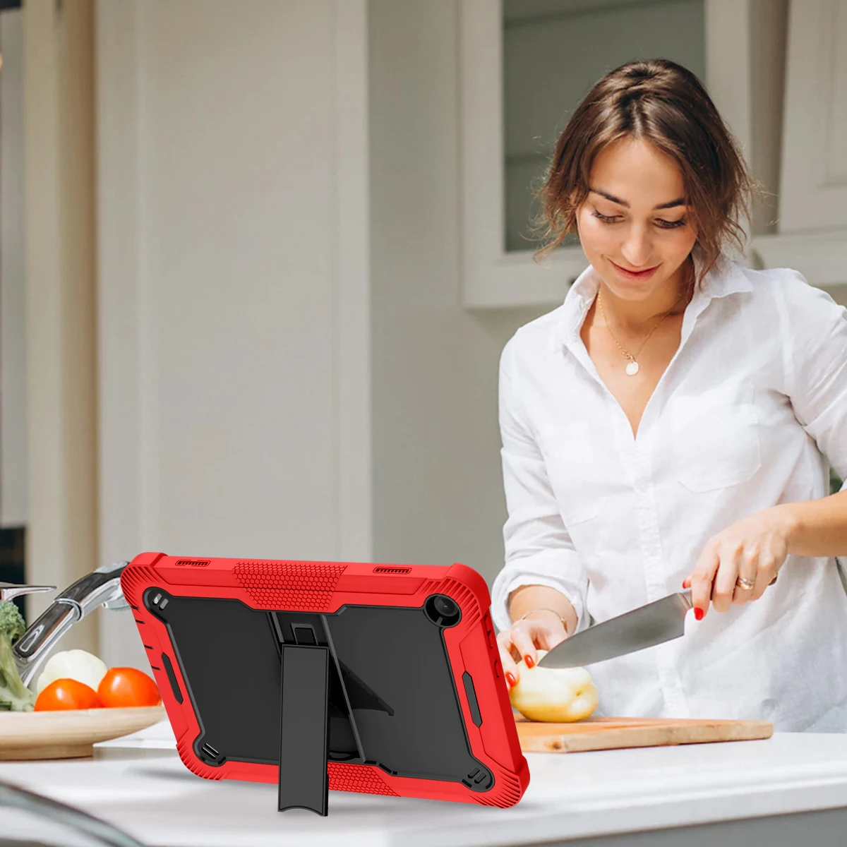 Funda con soporte de armadura  - Lenovo Tablet With Accessories reseña y precio