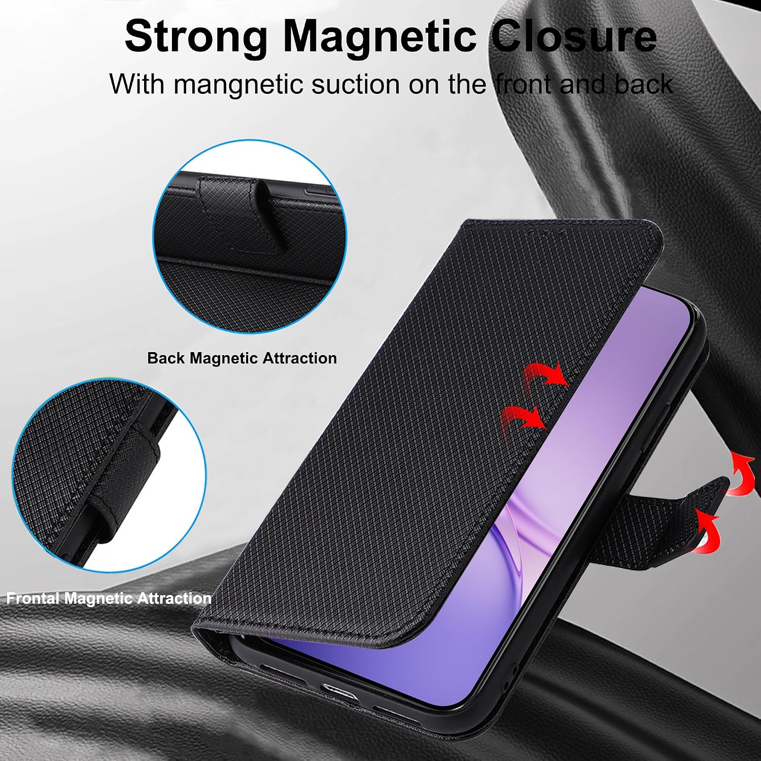 Funda tipo billetera de cuero  - Magnetic Case Smart reseña y precio