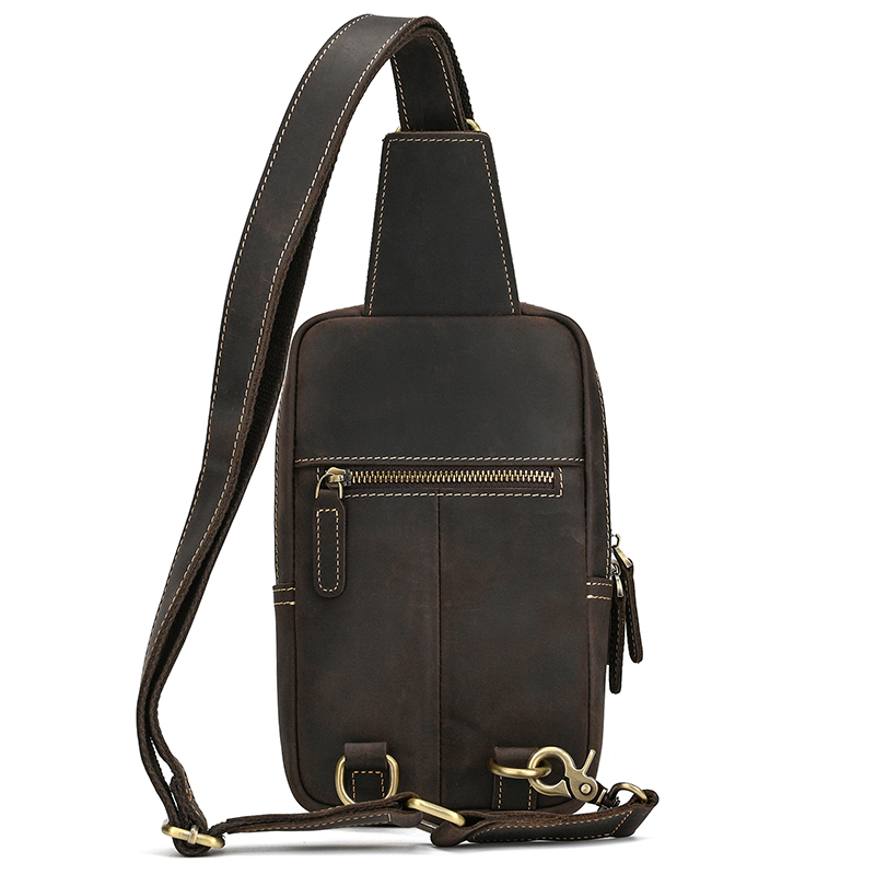 Bolso de pecho de cuero genuin - Tablet Shoulder Bag reseña y precio