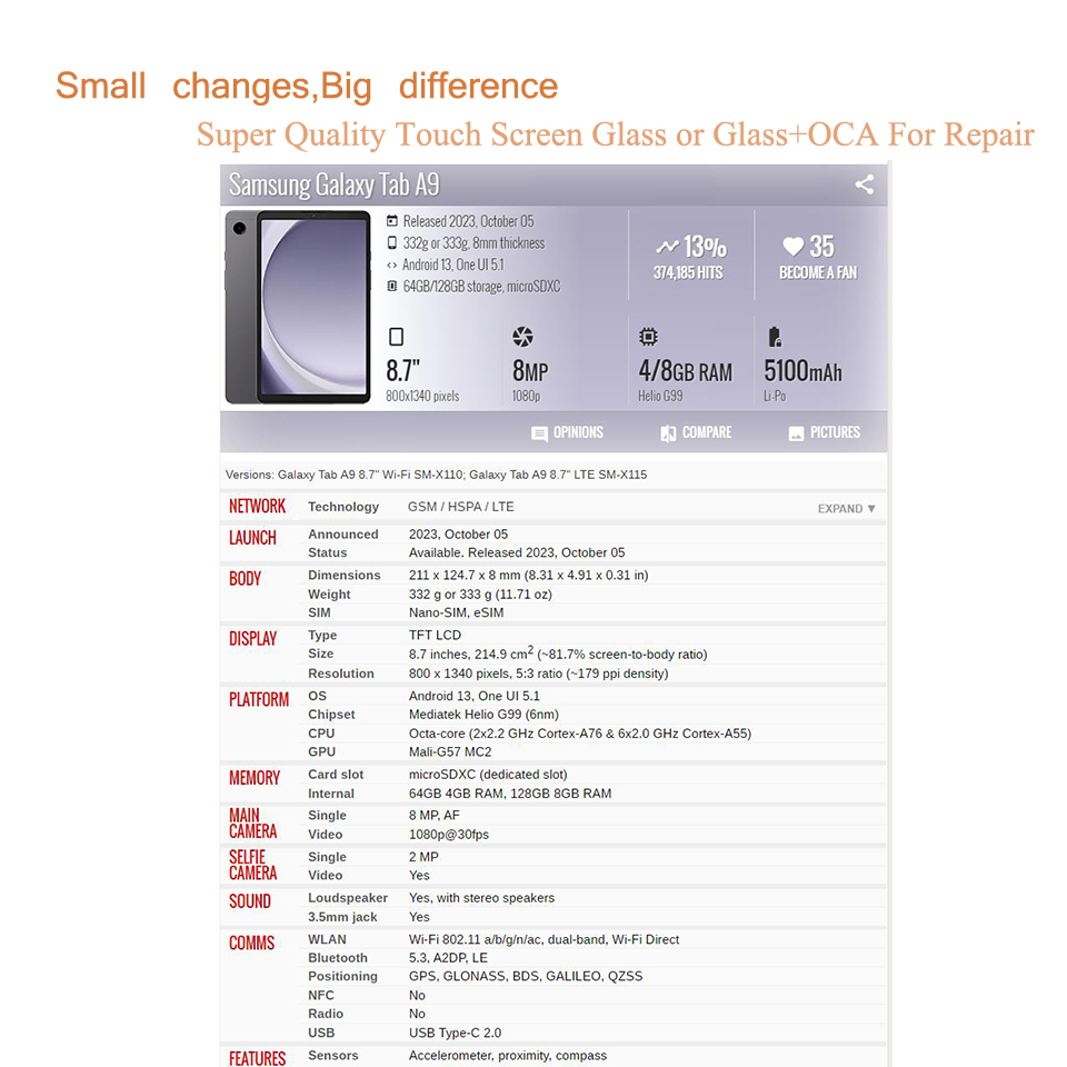 10 unids/lote para Samsung Gal - Tablet Accessories For Samsung reseña y precio