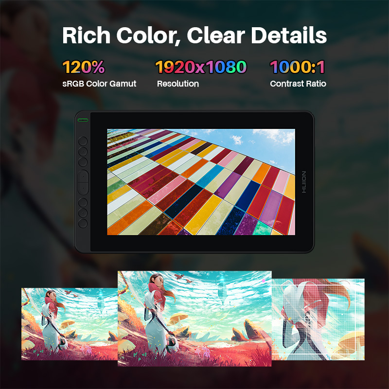 HUION Kamvas 12 tableta gráfic - Huion Tablet Accessories reseña y precio