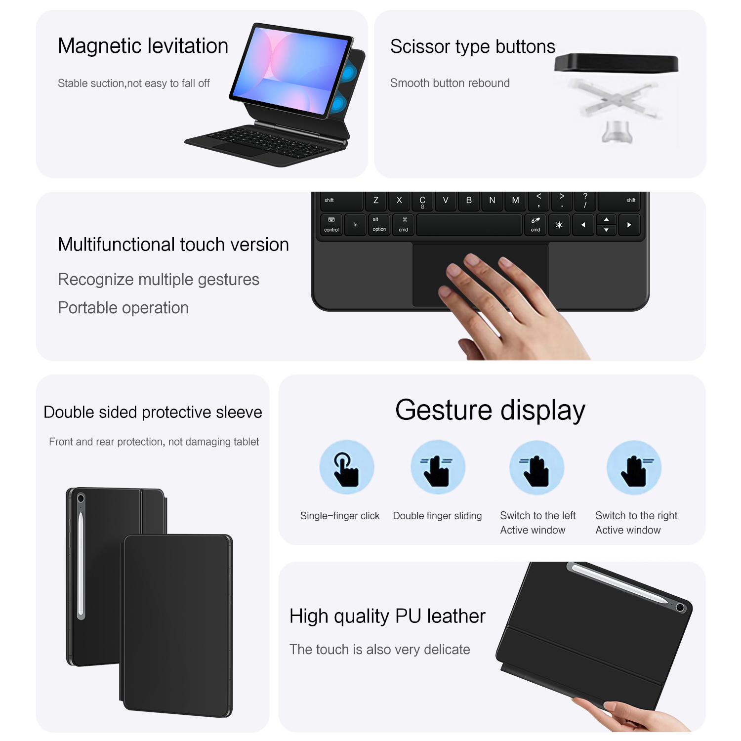 Teclado Mágico para Samsung Ga - Samsung Tablet S9 Accessories reseña y precio