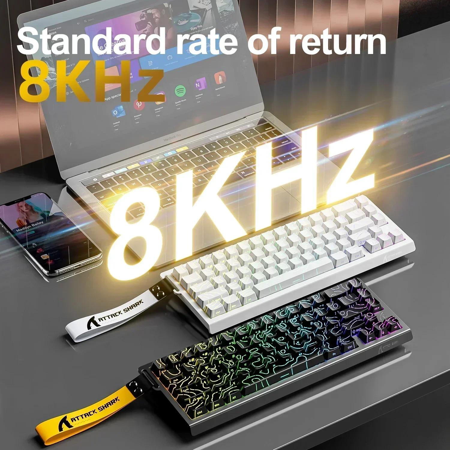 ATTACK SHARK X68HE Teclado mec - Tablet Accessories Gifts reseña y precio