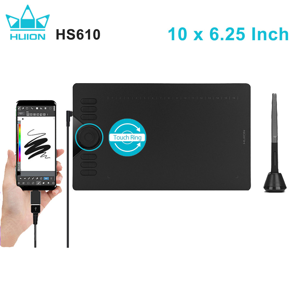 HUION-Tableta gráfica con bolí - Huion Tablet Accessories reseña y precio